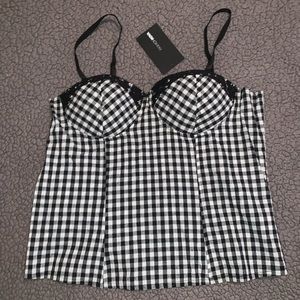 corset top with built in bra